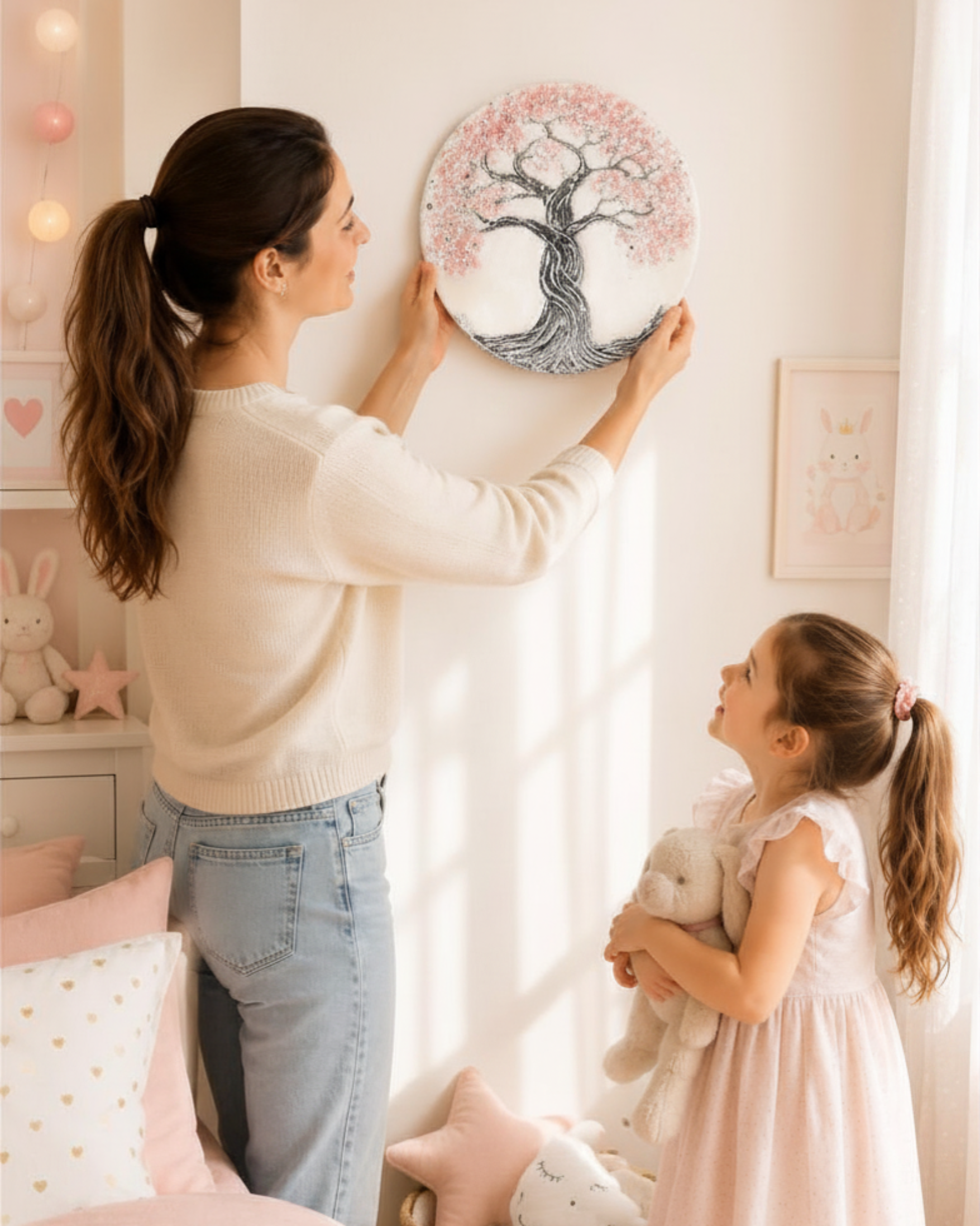 Arbre de Vie en Quartz Rose