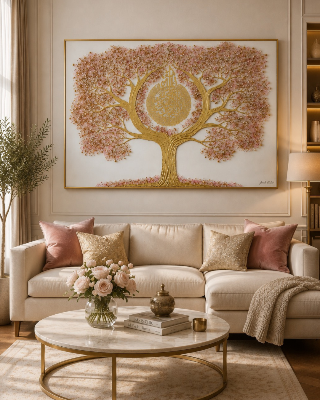 L'Arbre de Lumière (Beige&Rose)