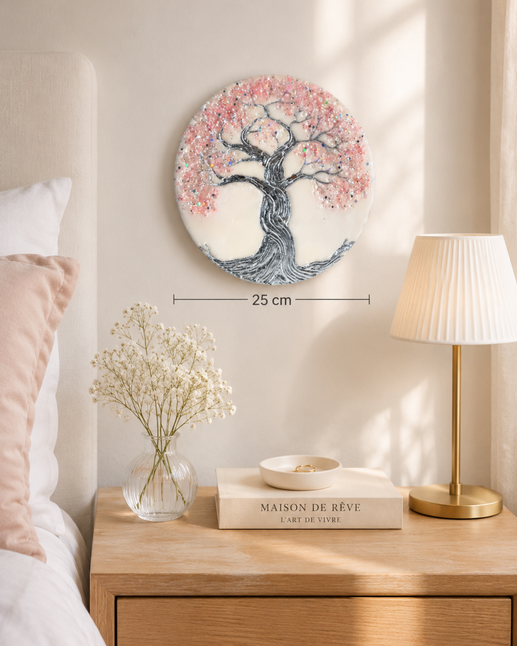 Arbre de Vie en Quartz Rose