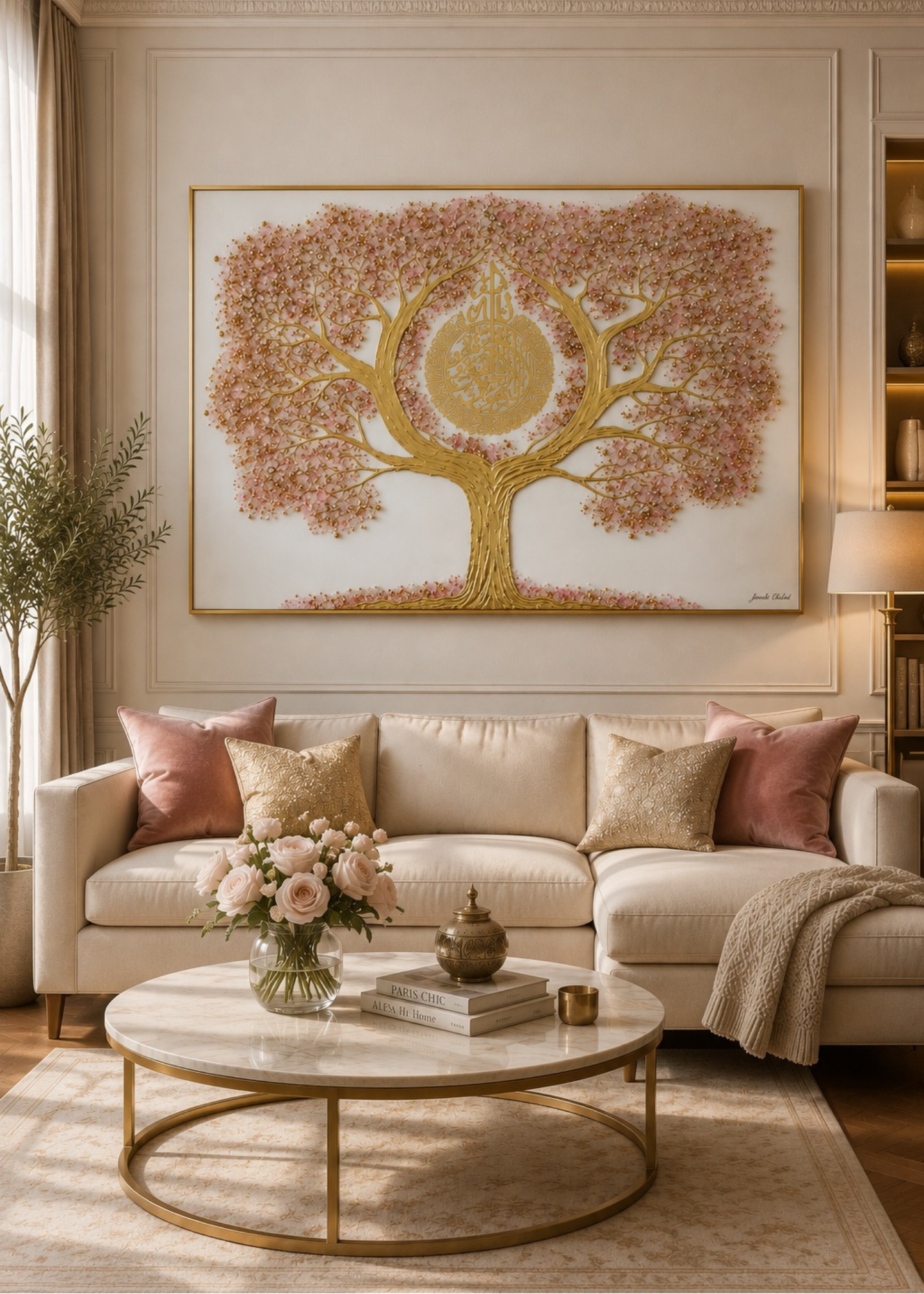 L'Arbre de Lumière (Beige&Rose)