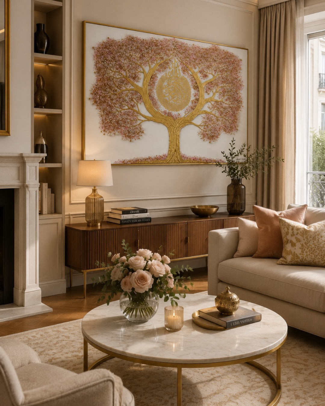 L'Arbre de Lumière (Beige&Rose)