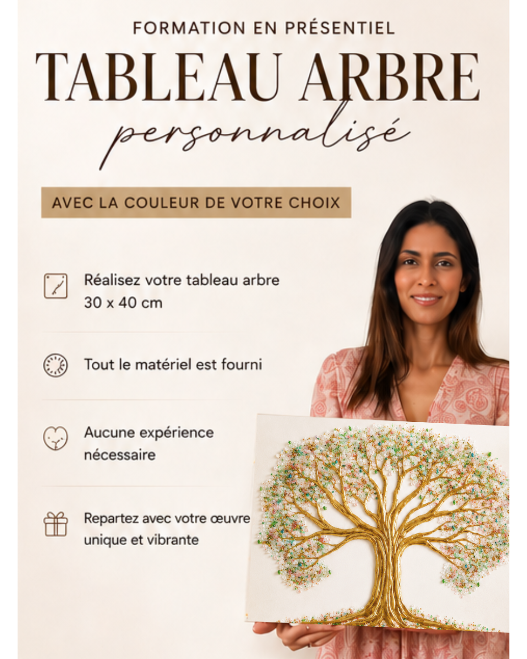 🎨 Atelier Création Tableau Arbre Texturé  Paris | 20 & 21 juin 2026